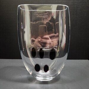 NIB Vintage IVV (Industria Vetraria Valdarnese) Hand-Blown Spotted Glass Vase